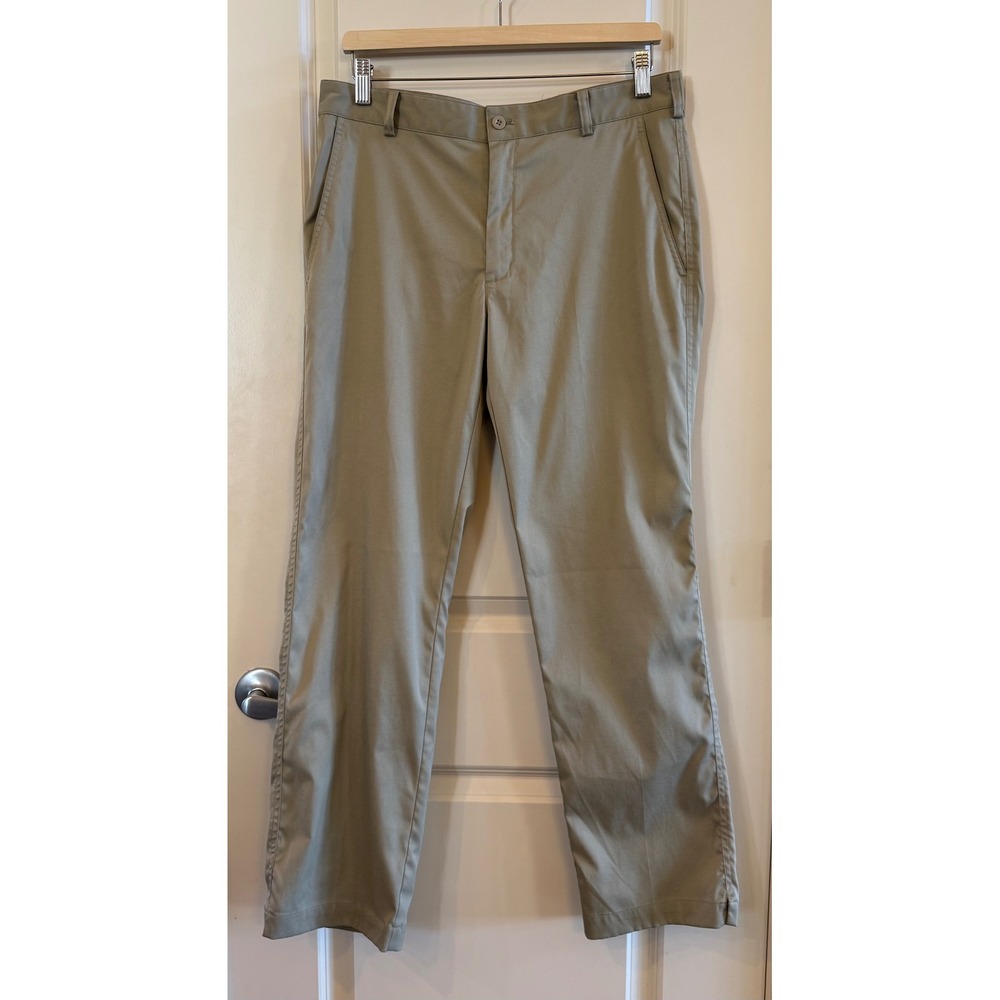 Nike Golf Men's Dri-FIT Performance Khaki Straight Leg Flat Front Pants 32x30